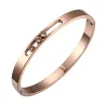 Elegantes Armband - mit verschiebbaren Strasssteinen - Edelstahl