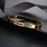 Elegantes Armband - mit verschiebbaren Strasssteinen - Edelstahl