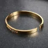 Elegantes Armband - mit verschiebbaren Strasssteinen - Edelstahl