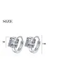 Luxury crystal earrings for women - sterling silver - gift