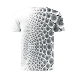 Summer colourful short sleeve t-shirt - 3D graphic printed