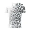Zomers kleurrijk t-shirt met korte mouwen - 3D graphic geprintT-Shirts