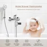 Water temperature meter - led display - 360 degrees rotation for shower
