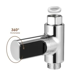Water temperature meter - led display - 360 degrees rotation for shower