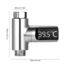 Water temperature meter - led display - 360 degrees rotation for shower