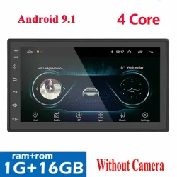 Universelles Autoradio - MP5-Player - 2 Din - Android - Bluetooth - GPS - MirrorLink - Touchscreen - Kamera