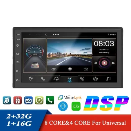 Universal car radio - touch screen - multimedia