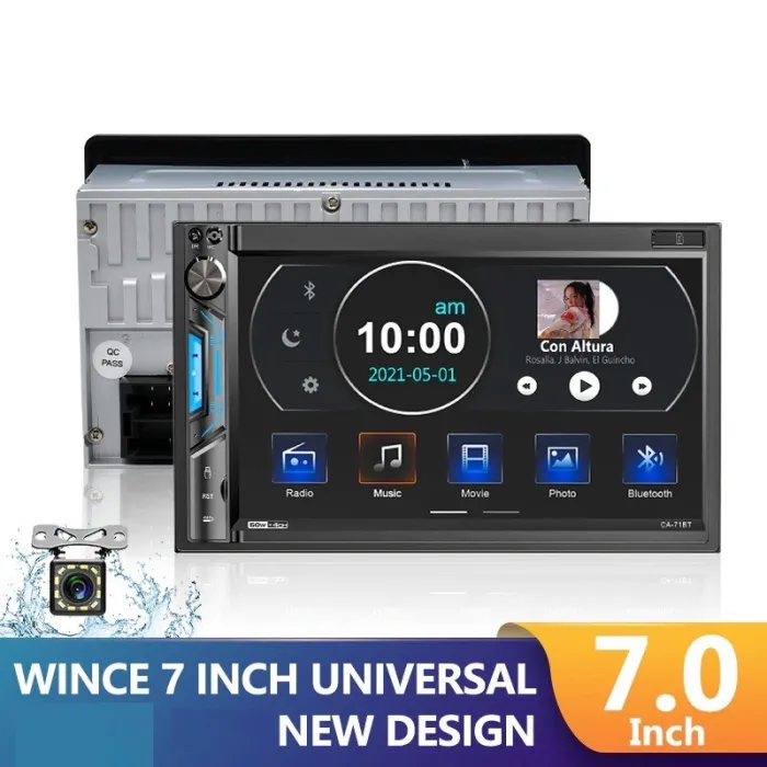 Autoradio - MP5-speler - 2Din - touchscreen - Bluetooth - Mirror Link - USB - Bluetooth - AndroidRadio