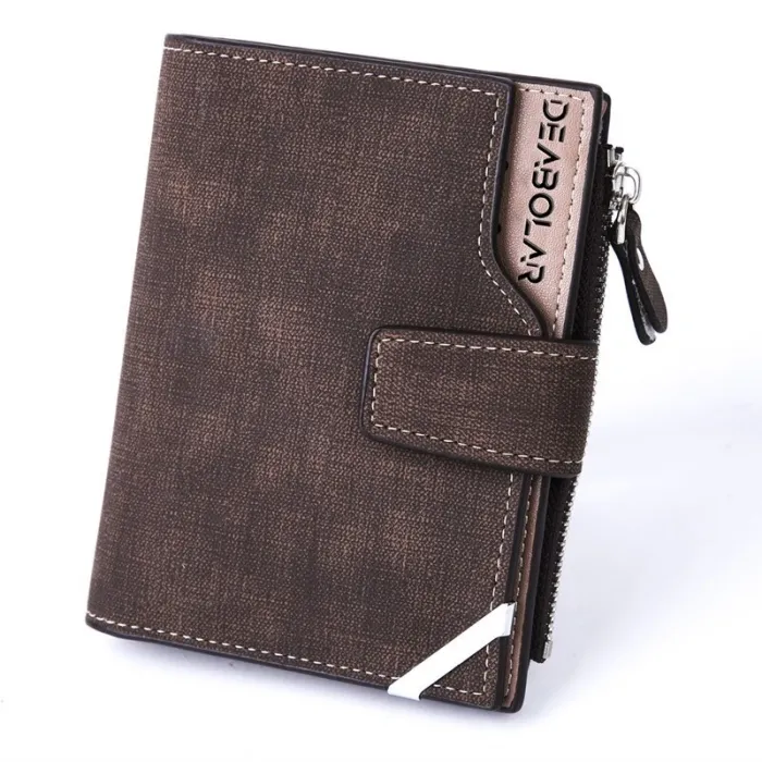 Klasyczny portfel retro - etui na karty - z zamkiem błyskawicznymPortfele