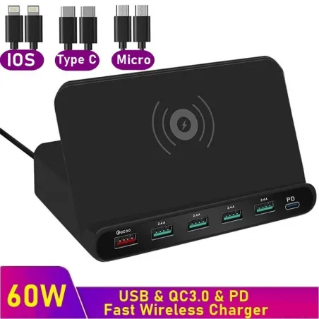 Multi wireless fast charger