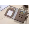 Klasyczny portfel retro - etui na karty - z zamkiem błyskawicznymPortfele