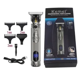 Kemei - professionell elektrisk hårtrimmer - rakning / carving