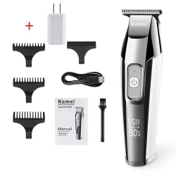 Kemei - professional hair trimmer - cordless - with digital LED displayHair trimmers