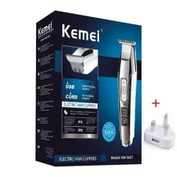 Kemei - professional hair trimmer - cordless - with digital LED displayHair trimmers