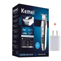 Kemei - professional hair trimmer - cordless - with digital LED displayHair trimmers