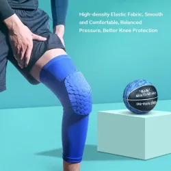 Ginocchiere / gomiti protettivi - manica di compressione - con schiuma a nido d'ape - fitness - sport