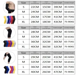 Skyddande knä/armbågsskydd - kompressionshylsa - med bikakeskum - fitness - sport