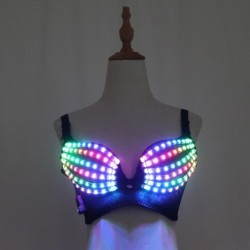 LED glødende bh - sexet festoutfit - maskerader / Halloween
