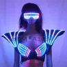 Soutien-gorge LED coloré - gilet lumineux - tenue de soirée sexy - pour mascarade / Halloween
