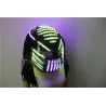 Luminous LED helmet - RGB - waterfall effect - party outfit - masquerades / HalloweenCostumes