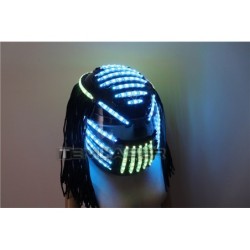 Valoisa LED-kypärä - RGB - vesiputousefekti - juhlaasu - naamiaiset / Halloween