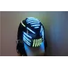 Lysande LED-hjälm - RGB - vattenfallseffekt - festoutfit - maskerader / Halloween