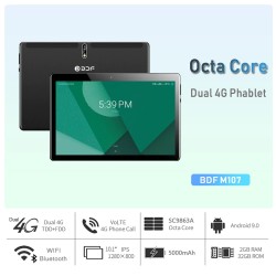 10,1-Zoll-4G-Tablet – 2 GB RAM – 32 GB ROM – Google Play – Android 9 – Octa Core – WLAN – Bluetooth – GPS – Kamera