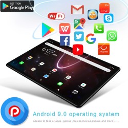 10,1-Zoll-4G-Tablet – 2 GB RAM – 32 GB ROM – Google Play – Android 9 – Octa Core – WLAN – Bluetooth – GPS – Kamera