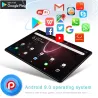 Tablet 4G de 10,1 polegadas - 2 GB de RAM - 32 GB de ROM - Google Play - Android 9 - Octa Core - WiFi - Bluetooth - GPS - câmera