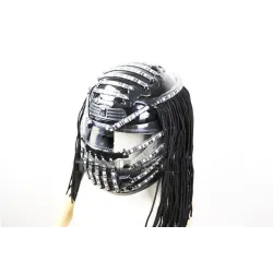 Lysende LED-hjelm - RGB - vandfaldseffekt - festoutfit - maskerader / Halloween