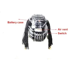Leuchtender LED-Helm - RGB - Wasserfalleffekt - Partyoutfit - Maskeraden / Halloween