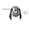 Lysende LED-hjelm - RGB - vandfaldseffekt - festoutfit - maskerader / Halloween