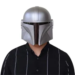 Świecący kask LED - maska lateksowa na całą twarz - impreza / maskarada / HalloweenMaski