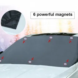 Magnetische Auto-Windschutzscheibenabdeckung - Schnee- / Eis- / Frostschutzschild - 210 * 120 cm