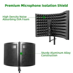 MicrófonosProfessional studio soundproofing panel - acoustic isolation foam