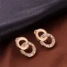Elegant Vintage jewelry set - with crystals - necklace / earrings / bracelet / ring
