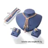 Conjuntos de joyasDelightful rose gold with crystal Jewellery set for women - wedding - engagement - party