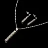 Conjuntos de joyasRhinestone Jewellery set for women  - necklace with earrings