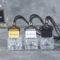 Auto Lufterfrischer - leere Glasflasche - hängender Anhänger - nachfüllbar