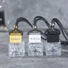 Car air freshener - empty glass bottle - hanging pendant - refillable