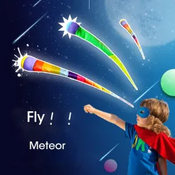 Hand throwing rainbow ball - rainbow colours - outdoor toy for children