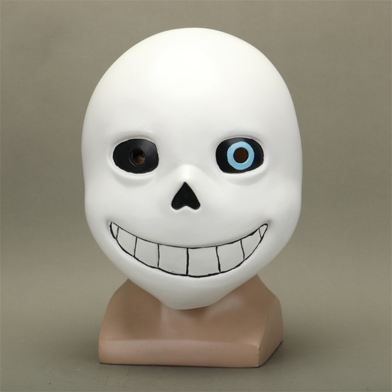 Undertale sans - maska lateksowa na całą twarz - ze światłem LED - na imprezy / maskarady / HalloweenMaski