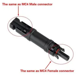 Connector diode - plug - for Solar PV system - inner-knob - auto-lock - waterproofSolar