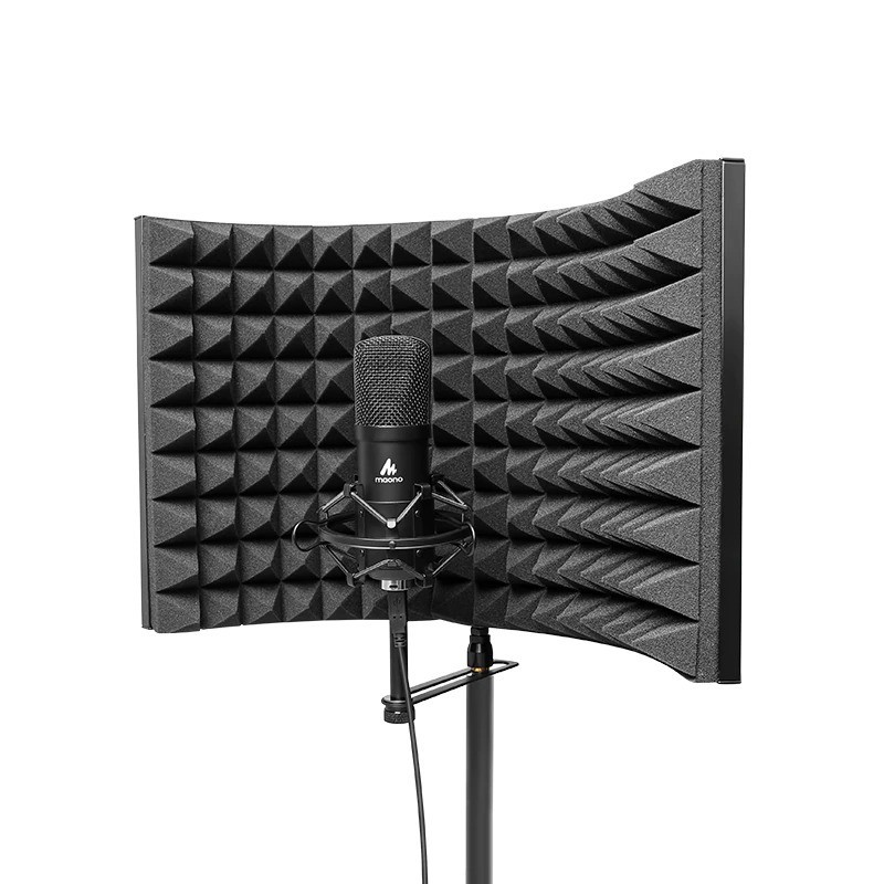 Professional studio soundproofing panel - soundproof shield - microphone acoustic isolator - foldable - alloy