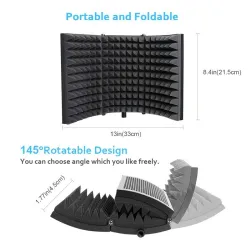 MicrófonosProfessional studio soundproofing panel - acoustic isolation foam