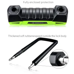 U-lock for bicycle / motorcycle - all weather resistant - anti theft
