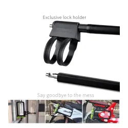 U-lock for bicycle / motorcycle - all weather resistant - anti theft