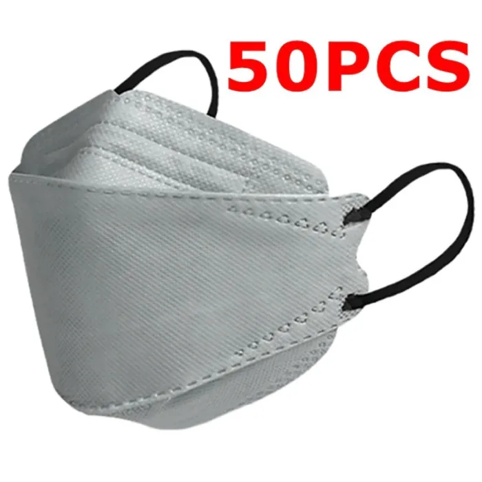 Face / mouth protective face masks - antibacterial - 3-ply - 4D design - FPP2 - KN95