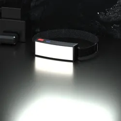 Professionele hoofdlamp - mini zaklamp - oplaadbaar - COB - LED - USBZaklampen