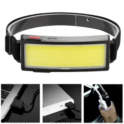 Professional headlamp - mini flashlight - rechargeable - COB - LED - USBTorches